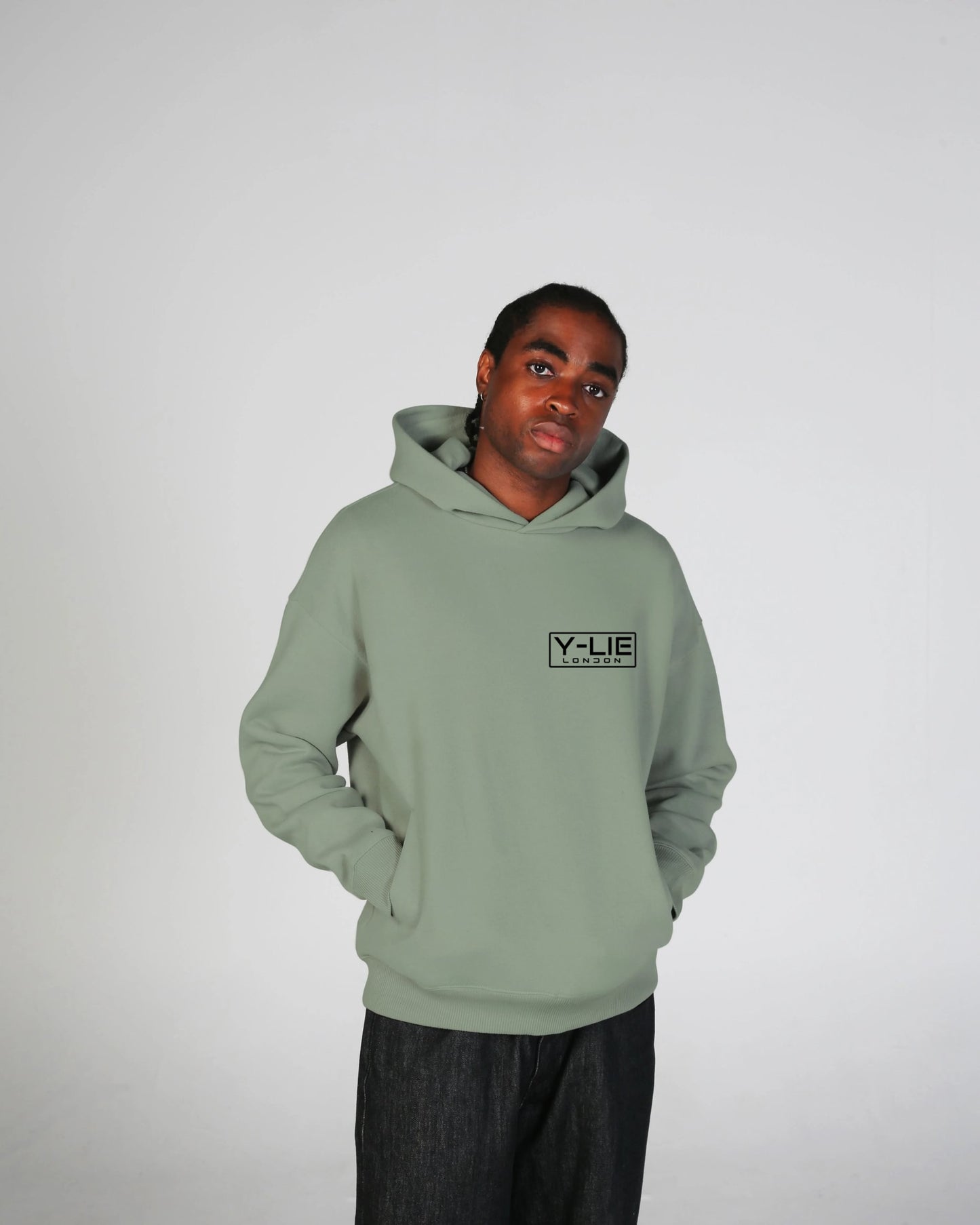 Y-LIE LDN Oversized Hoodie, Sage