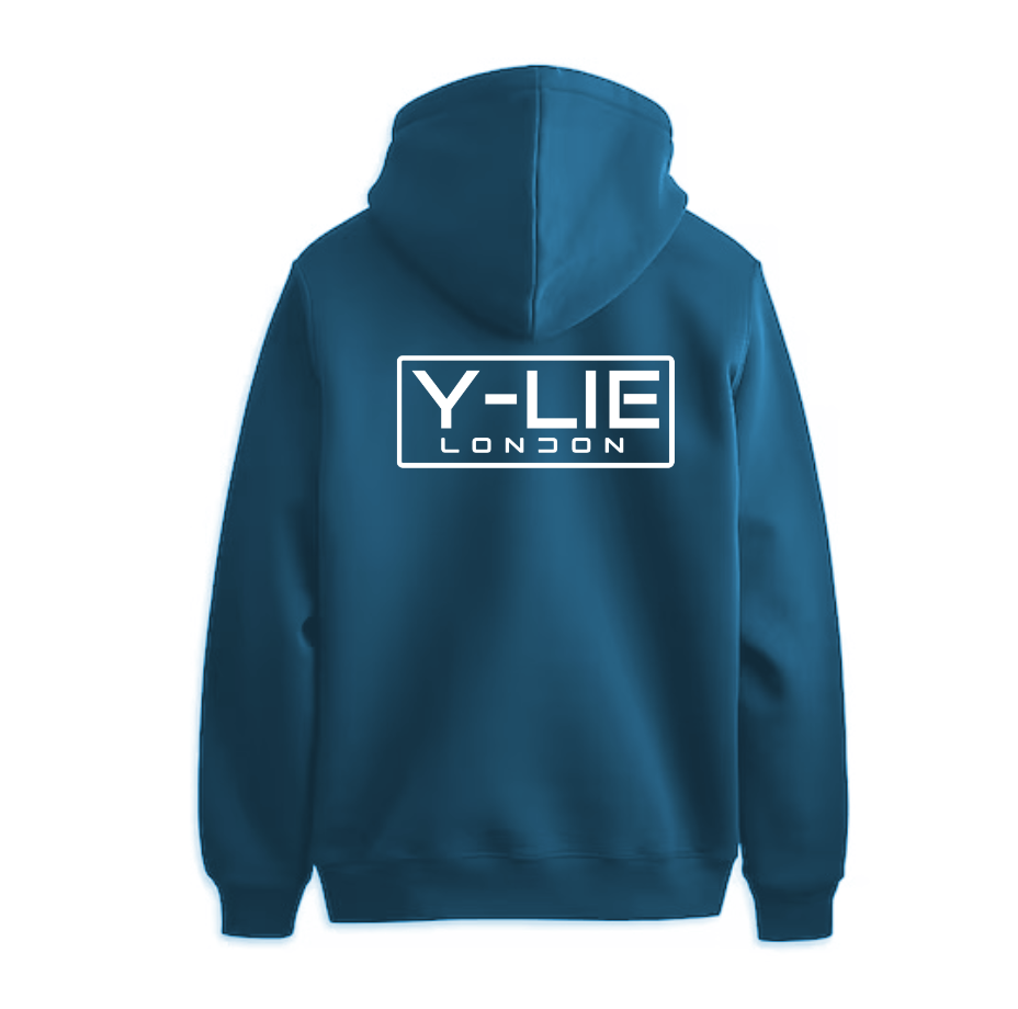 Y-LIE LDN Oversized Hoodie, Ocean Blue