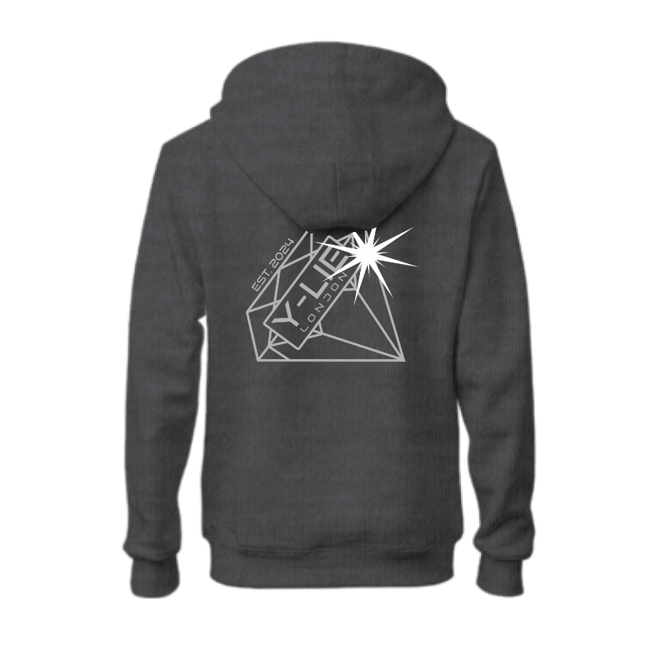 Y-LIE LDN Diamond Hoodie, Charcoal