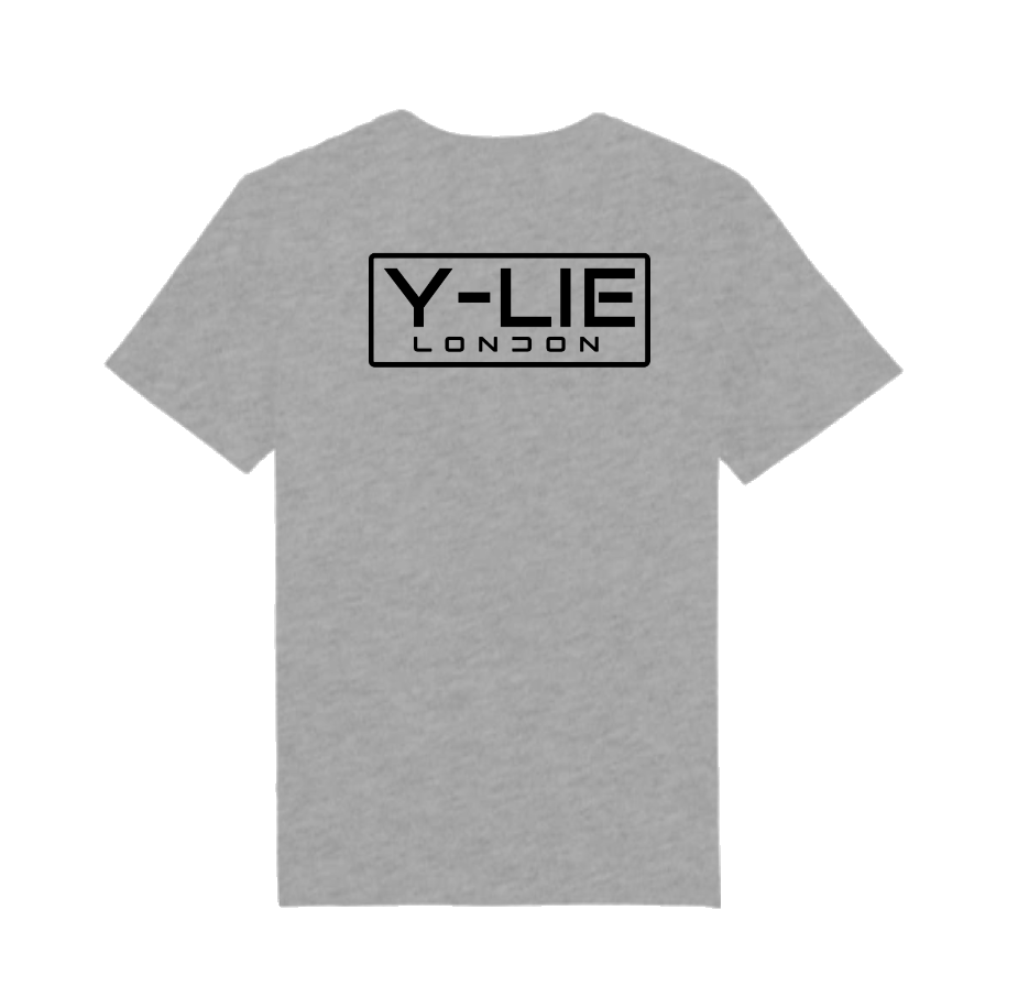 Y-LIE LDN Logo Tee, Grey