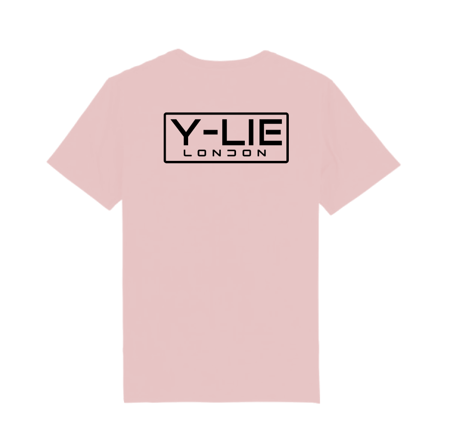 Y-LIE LDN Logo Tee, Pink